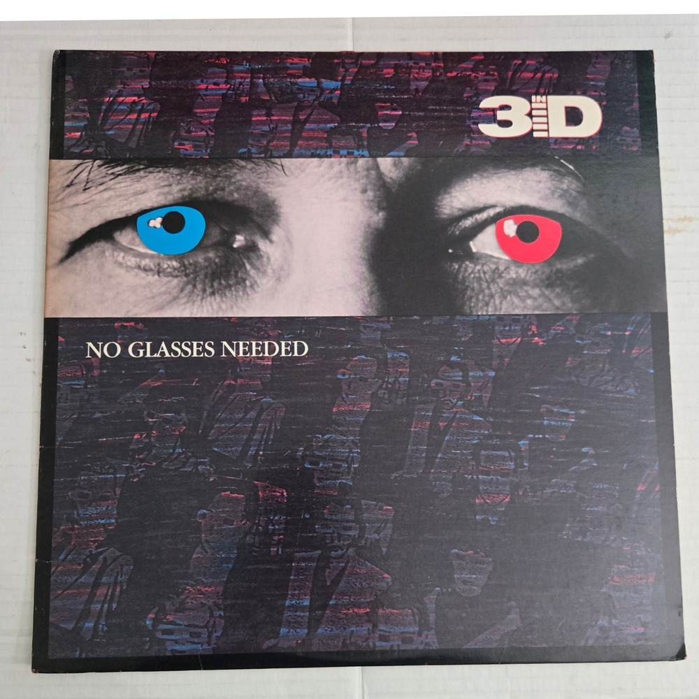 3-D In‎ 3D No Glasses Needed Vinyl LP 1985 Refuge R84034 Christian Rock New Wave